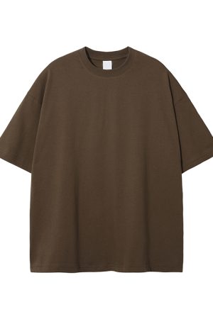 Men's Loose Fit Basic Cotton Undershirt, Round Neck, Short Sleeve, Non-Deformable, Zero Shrinkage, Casual Everyday Essential