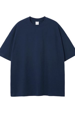 Men's Loose Fit Basic Cotton Undershirt, Round Neck, Short Sleeve, Non-Deformable, Zero Shrinkage, Casual Everyday Essential