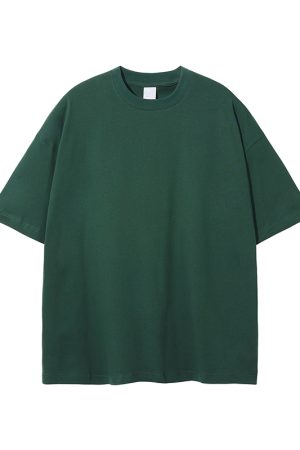 Men's Loose Fit Basic Cotton Undershirt, Round Neck, Short Sleeve, Non-Deformable, Zero Shrinkage, Casual Everyday Essential