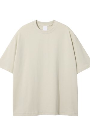 Men's Loose Fit Basic Cotton Undershirt, Round Neck, Short Sleeve, Non-Deformable, Zero Shrinkage, Casual Everyday Essential