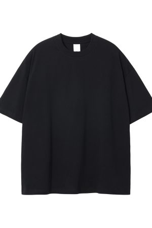 Men's Loose Fit Basic Cotton Undershirt, Round Neck, Short Sleeve, Non-Deformable, Zero Shrinkage, Casual Everyday Essential