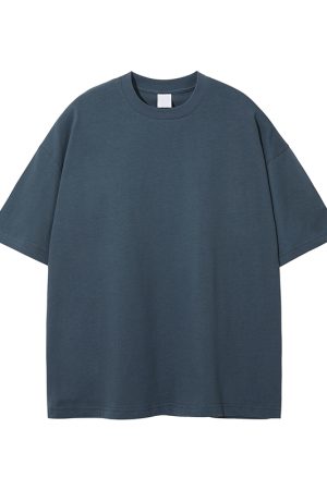 Men's Loose Fit Basic Cotton Undershirt, Round Neck, Short Sleeve, Non-Deformable, Zero Shrinkage, Casual Everyday Essential