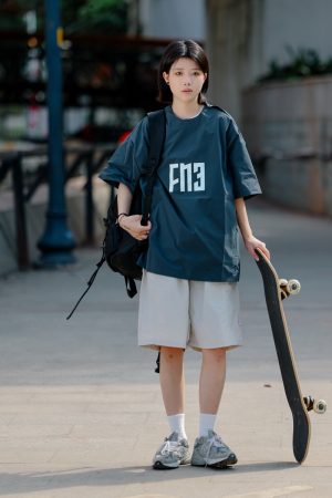 Men's Loose-Fit Japanese Retro Pocket Shorts - Casual Thin Streetwear Five-Point Design