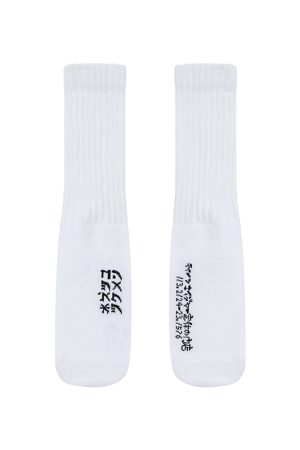 Men's Mid-Tube Socks, Japanese-Style Printed Couple Socks for Autumn & Winter, Women's American Sports Socks, Trendy Streetwear Fashion