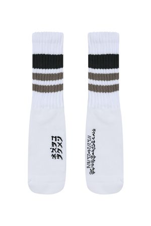 Men's Mid-Tube Socks, Japanese-Style Printed Couple Socks for Autumn & Winter, Women's American Sports Socks, Trendy Streetwear Fashion