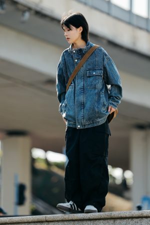 Men's Military Cargo Pants with Closed Pleated Design and Multiple Pockets - Tapered Casual Long Pants