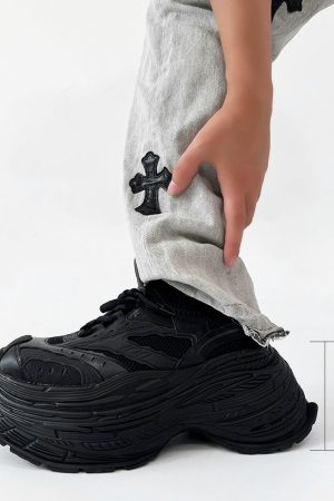 Men's Paris Black Knight Dad Shoes - Retro Thick-Soled Height-Increasing Sports Sneakers for Couples - Trendy European Style