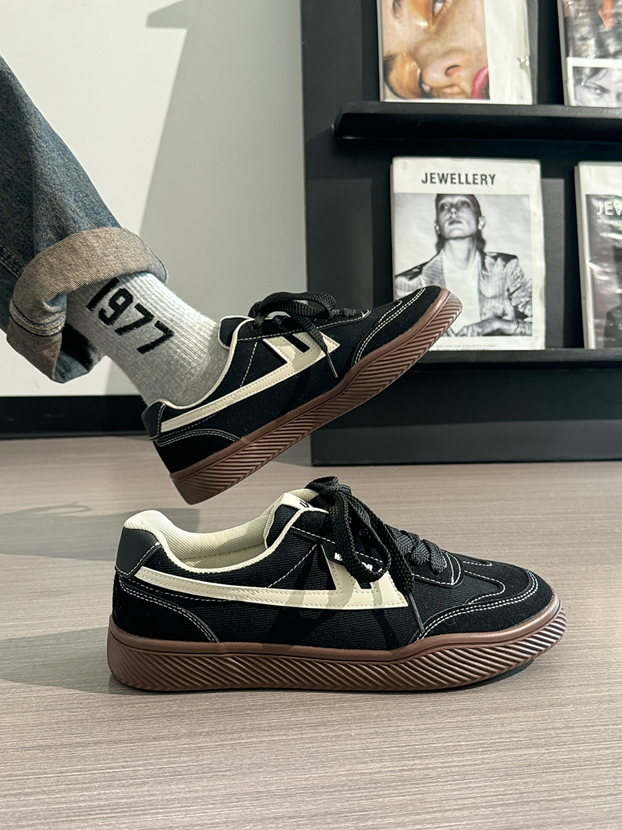 Men's Retro Black Canvas Sneakers - Summer Minimalist Soft-Soled Commuting Shoes, Stylish Breathable Design Men's Retro Black Canvas Sneakers - Summer Minimalist Soft-Soled Commuting Shoes, Stylish Breathable Design