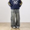 Men's Retro Patchwork Cargo Jeans with 3D Pockets - Loose Fit Commuting Casual Long Pants, Perfect for Y2K Style