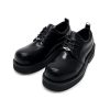 Men's Round-Toe Derby Shoes in Genuine Leather, High-End British Style, Trendy Thick-Soled, Height-Increasing Dress Shoes