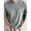 Men's Structured Short Sleeve T-Shirt in 300g Spandex Space Cotton, Wrinkle-Resistant Boxy Fit for Casual Y2K Style