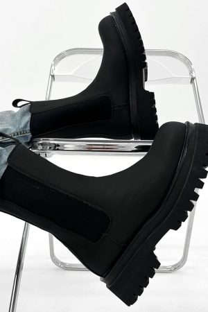 Men's Suede High-Top Chelsea Boots, Thick-Soled Martin Boots, Genuine Leather Motorcycle Boots, Trendy American Style Footwear