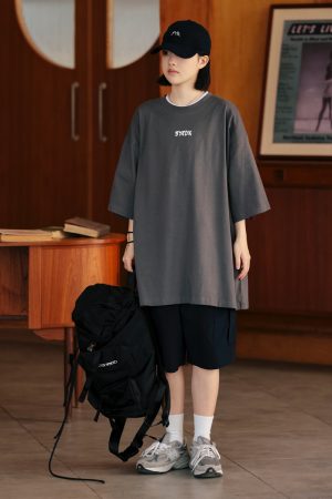 Men's Summer Loose Minimalist Straight-Leg Work Shorts, Slightly Stretchy, Wrinkle-Free Japanese Style Five-Point Shorts