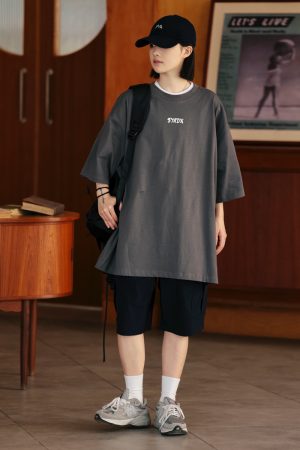 Men's Summer Loose Minimalist Straight-Leg Work Shorts, Slightly Stretchy, Wrinkle-Free Japanese Style Five-Point Shorts