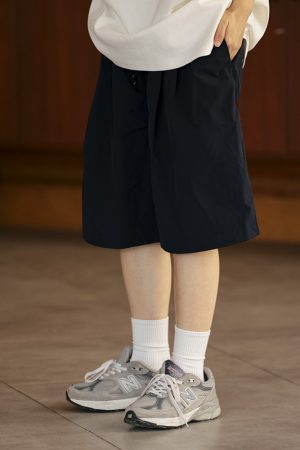 Men's Summer Solid Color Minimalist Loose Shorts - Casual Trendy Five-Point Work Pants for a Stylish Look