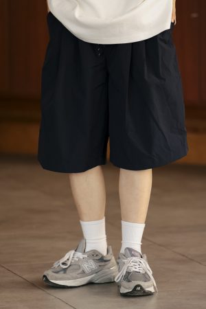 Men's Summer Solid Color Minimalist Loose Shorts - Casual Trendy Five-Point Work Pants for a Stylish Look