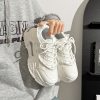 Men's Thick Sole Sports Casual Sneakers - 2025 Original Design White Mesh Breathable Dad Shoes for 90s Y2K Style