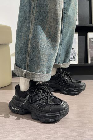 Men's Thick-Soled Dad Shoes - Retro Mesh Breathable Sports Casual Footwear for Summer, Versatile Y2K INS Trend