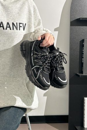 Men's Thick-Soled Dad Shoes - Retro Mesh Breathable Sports Casual Footwear for Summer, Versatile Y2K INS Trend