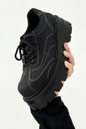 Men's Thick-Soled Derby Shoes - High-End Matte Finish, Height-Increasing Design, British Style Platform Footwear for Commuting