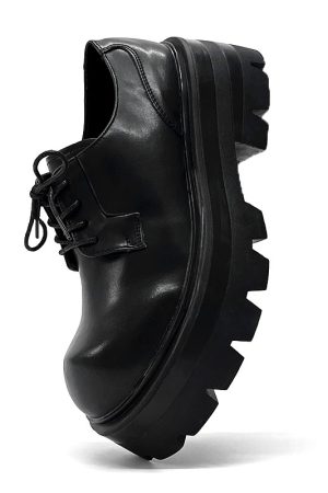 Men's Thick-Soled Height-Increasing Derby Shoes, Trendy British Style Round-Toe Leather Formal Shoes for Weddings and Events