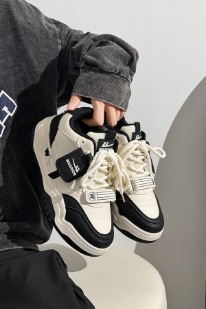 Men's Thick-Soled High-Top Shoes, Summer Mesh Breathable Sports Casual Footwear, Versatile White Sneakers