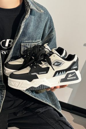 Men's Thick-Soled Sneakers - Korean Style Casual Sports Shoes for Spring & Autumn, Trendy Versatile Footwear