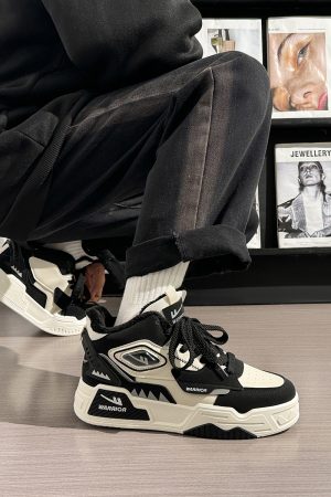 Men's Thick-Soled Sneakers - Korean Style Casual Sports Shoes for Spring & Autumn, Trendy Versatile Footwear