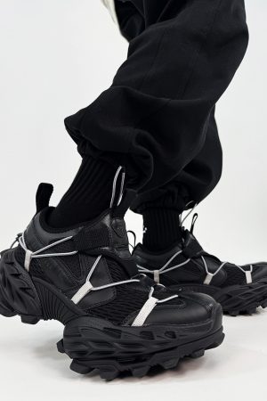 Men's Vintage Dad Shoes - Thick-Soled Breathable Mesh Height-Increasing Sports Shoes for Streetwear and Hiking