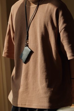 Men's Waffle Texture Loose Fit Solid Color Round Neck Short Sleeve T-shirt, Casual Versatile Couple Shirt, Y2K Inspired Style