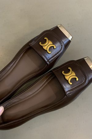 Metallic Square-Toe Sheepskin Mary Jane Shoes for Women - Elegant Flat Evening Footwear with Internal Height Increase