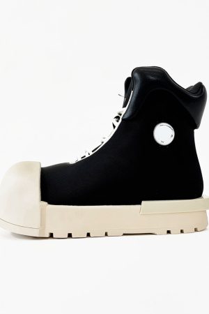 Mickey Mouse High-Top Sneakers for Men and Women, Thick-Soled Martin Boots, American High Street Style Couple's Shoes
