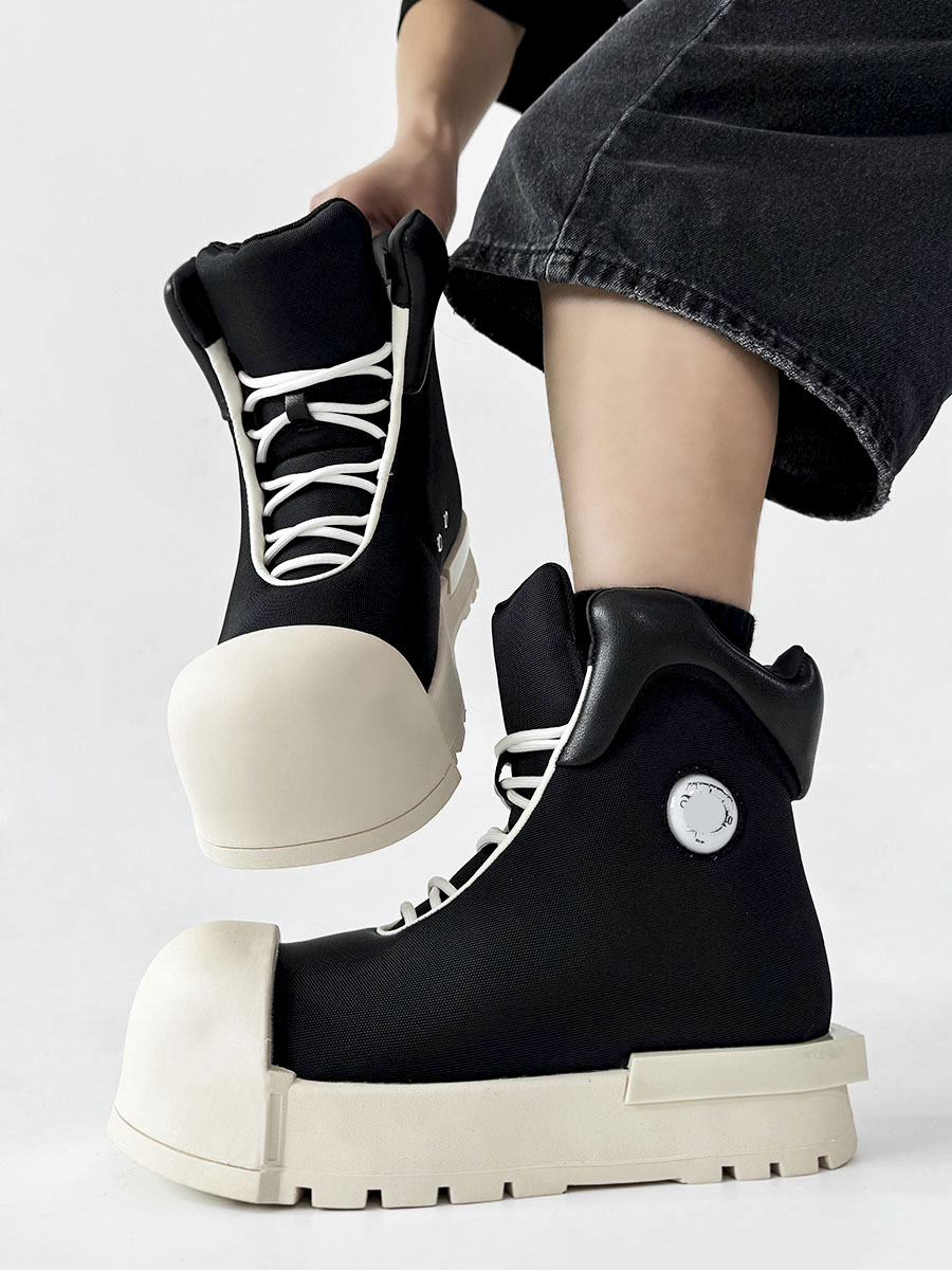 Mickey Mouse High-Top Sneakers for Men and Women, Thick-Soled Martin Boots, American High Street Style Couple's Shoes Mickey Mouse High-Top Sneakers for Men and Women, Thick-Soled Martin Boots, American High Street Style Couple's Shoes