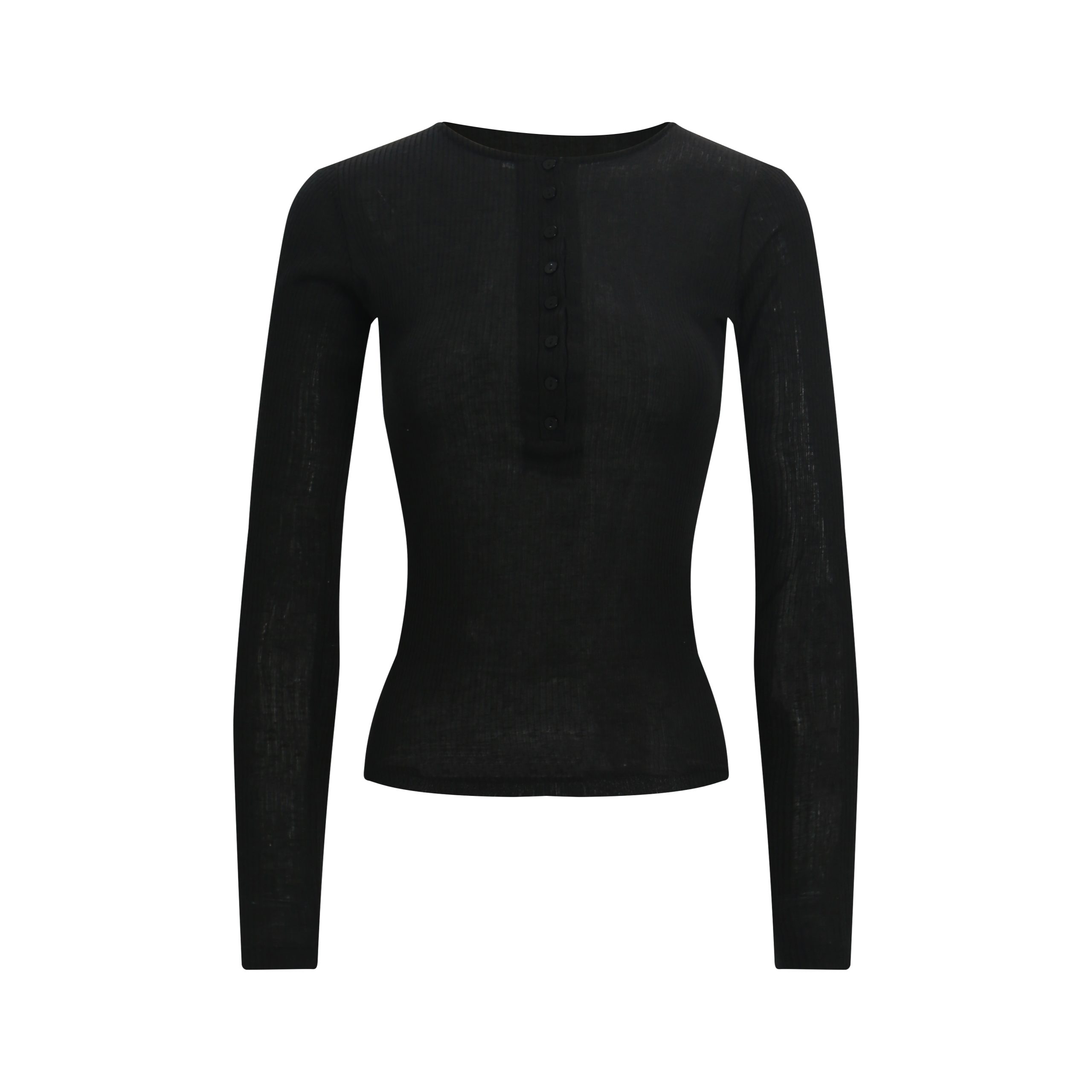 Microé€ä¿®èº«å¼€æ‰£å‘æ¡çº¹é•¿è¢–上衣 - Fashionable Slim Fit Striped Long Sleeve Top for Chic 90s & Y2K Style Microé€ä¿®èº«å¼€æ‰£å‘æ¡çº¹é•¿è¢–上衣 - Fashionable Slim Fit Striped Long Sleeve Top for Chic 90s & Y2K Style