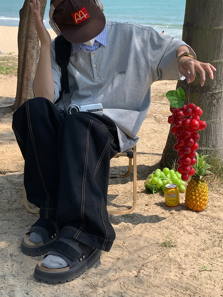 Mid-Century Vintage Style Two-Piece Polo Shirt - Short Sleeve Unisex Summer Top - Versatile Loose Fit Fashion 2025 Mid-Century Vintage Style Two-Piece Polo Shirt - Short Sleeve Unisex Summer Top - Versatile Loose Fit Fashion 2025