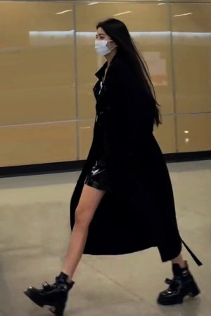 Mid-Length British Style Trench Coat for Women - Casual Spring Autumn 2024 Fashion, Petite Fit, Trendy Outerwear