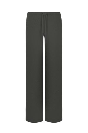 Mid-Low Waist Draped Cool Feeling Floor-Length Casual Pants for Effortless 90s-Inspired Style