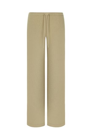 Mid-Low Waist Draped Cool Feeling Floor-Length Casual Pants for Effortless 90s-Inspired Style