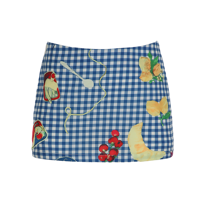 Midsummer Floral Bodycon Mini Skirt for Women, Low Waist Vacation Skirt in Vibrant Colors, Perfect for 90s or Y2K Style Midsummer Floral Bodycon Mini Skirt for Women, Low Waist Vacation Skirt in Vibrant Colors, Perfect for 90s or Y2K Style