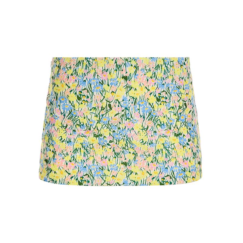 Midsummer Floral Bodycon Mini Skirt for Women, Low Waist Vacation Skirt in Vibrant Colors, Perfect for 90s or Y2K Style Midsummer Floral Bodycon Mini Skirt for Women, Low Waist Vacation Skirt in Vibrant Colors, Perfect for 90s or Y2K Style