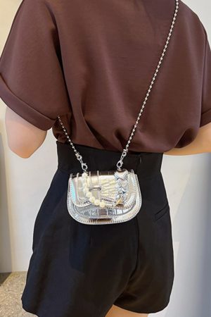 Mini Handbag for Women - Spring/Summer 2025 Niche Design with Fashionable Pearl Chain Crossbody Style, High-Quality Texture
