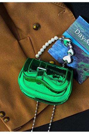 Mini Handbag for Women - Spring/Summer 2025 Niche Design with Fashionable Pearl Chain Crossbody Style, High-Quality Texture