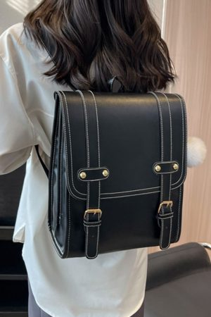 Minimalist French Style Backpack for Women - Versatile College Book Bag & Commuter Travel Backpack
