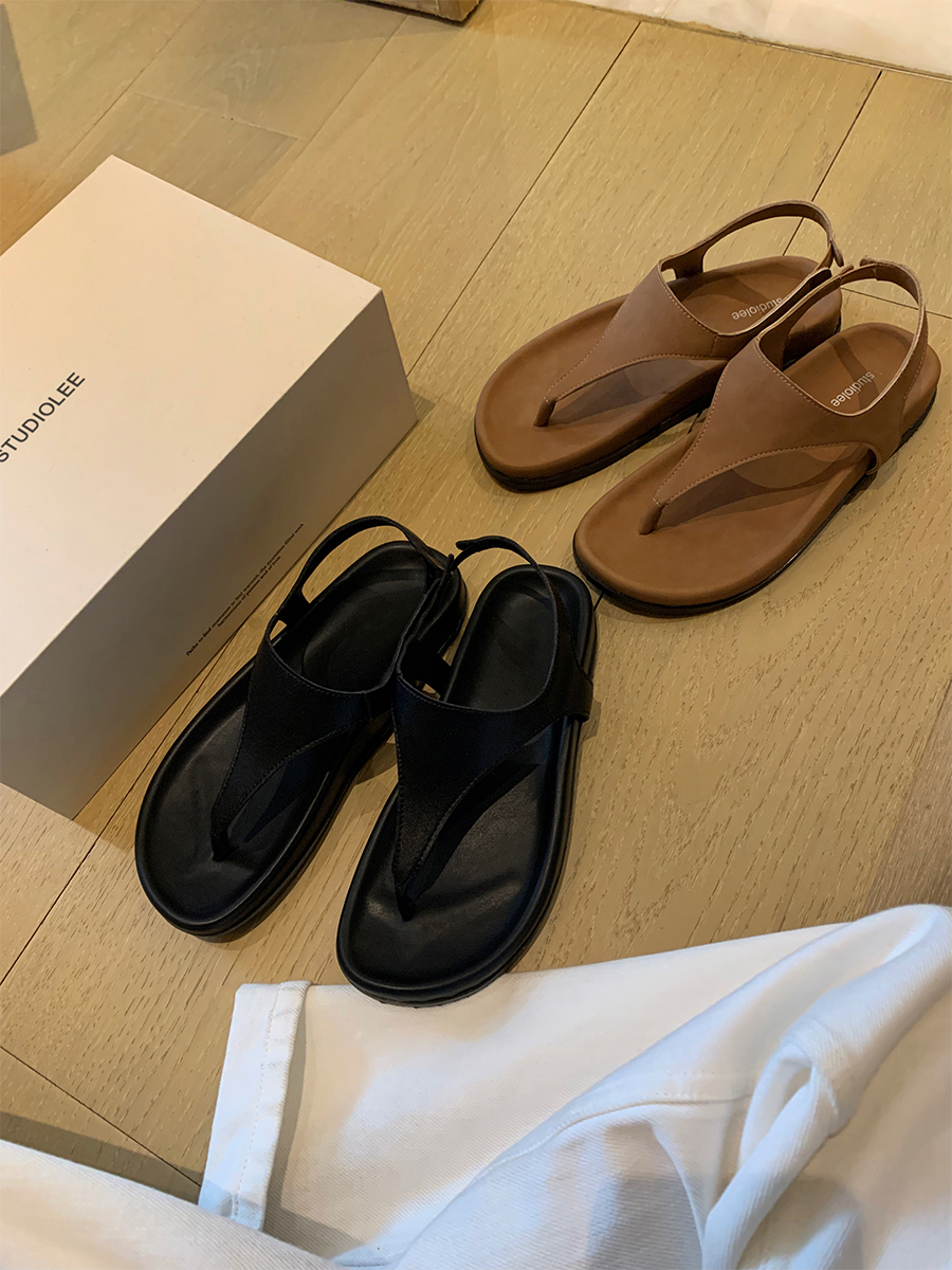 Minimalist Herringbone Sheepskin Thong Sandals for Women - Retro Flat Flip-Flops for Summer Vacation Minimalist Herringbone Sheepskin Thong Sandals for Women - Retro Flat Flip-Flops for Summer Vacation