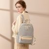 Minimalist Oxford Cloth Backpack for Women - Lightweight, Waterproof Student Book Bag & Business Laptop Carrier