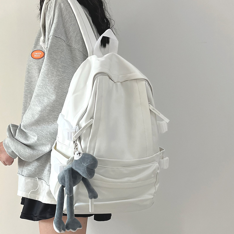 Minimalist Soft Cowhide Backpack for Men and Women, Large Capacity Laptop Bag, Lightweight School Backpack, Unisex Design Minimalist Soft Cowhide Backpack for Men and Women, Large Capacity Laptop Bag, Lightweight School Backpack, Unisex Design