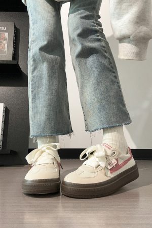 Minimalist Thick-Soled Classic Sneakers for Women, Little White Shoes, Spring/Summer Trend, Casual Fashion Footwear