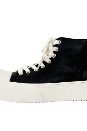 Minimalist Thick-Soled Derby Shoes for Men - Trendy Big Head Design, Casual Leather, High Street Style, Commuting Footwear