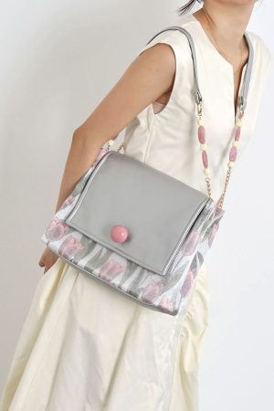 Mint Green Beaded Tote Bag - Summer Fresh Niche Envelope Shoulder Crossbody Bag for Effortless Style