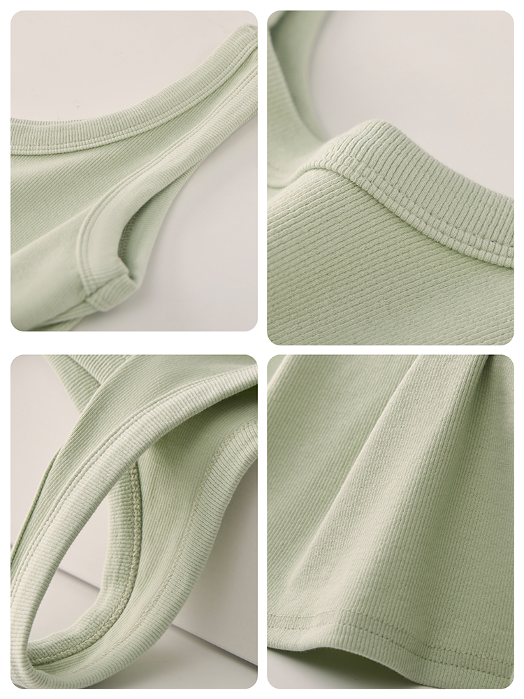 Mint Green Camisole Vest for Women - Small Cloud Rice Design, Unique Niche Outerwear, American Sweet and Spicy Style Mint Green Camisole Vest for Women - Small Cloud Rice Design, Unique Niche Outerwear, American Sweet and Spicy Style